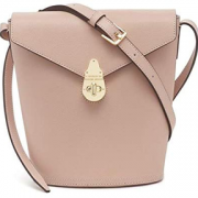 Calvin Klein 卡尔文·克莱恩 Lock Bucket 纯色翻盖立体水桶包 淡玫瑰色  含税到手约￥669