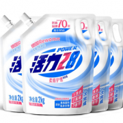 洁净柔顺！活力28 柔顺护理洗衣液 2kg*4袋