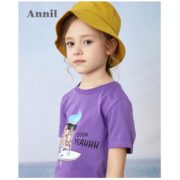 Annil 安奈儿 短袖印花亲子装
