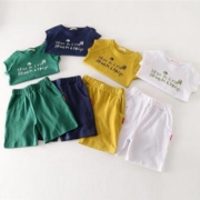 PLUS会员：S.X.Y.kids 贝壳心雨 中小童 短袖短裤套装 100-140CM