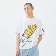 Meters bonwe 美特斯邦威 618W0017539733P382048 情侣款个性印花短袖t恤