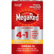 某猫旗舰店40粒149元！Schiff 旭福 MegaRed 四合一高浓度Omega-3s深海鱼油+磷虾油混合胶囊900mg*60粒  到手￥101.52