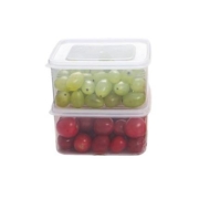 星普莱 食品带盖保鲜盒 14.5*13*7.8cm 1100ml*2个