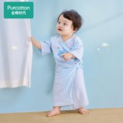舒适透气！Purcotton 全棉时代 婴儿纱布和袍 2件装 49元（需8元定金，9日支付尾款）