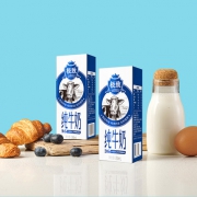 3.6g天然乳蛋白：250mlx12盒x2件 三元 极致全脂纯牛奶