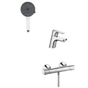 Hansgrohe 汉斯格雅 境雨系列 手持花洒套装 268657手持花洒 13122007淋浴龙头 14080007面盆龙头
