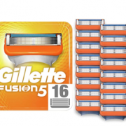 中亚Prime会员！ Gillette 吉列 Fusion5 锋隐 男士剃须5层刀片 16件装 含税到手￥187.19