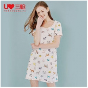 THREEGUN 三枪 70255A 女款纯棉睡裙