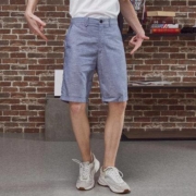 美特斯邦威 99252438 男士棉麻花纱中裤 *3件