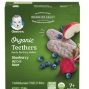 泰国原装进口！Gerber 嘉宝 有机蓝莓苹果磨牙米饼 3段 48g