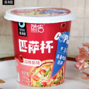 口感丰富！清净园 蒸传 微波即食韩式披萨杯 145g*4杯