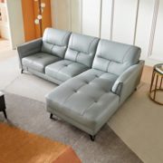8日0点！QuanU  全友家居 102568 A款真皮沙发(3+转)正向