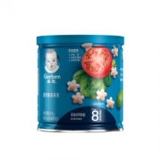 Gerber 婴儿辅食宝宝零食 菠菜番茄泡芙 星星米饼 磨牙饼干米饼49g（8月龄以上）