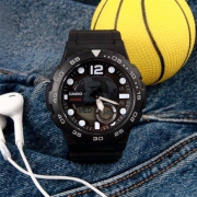 20点：CASIO AEQ-100W-1AVDF 男士石英表