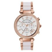 Michael Kors Parker 玫瑰金水晶女表