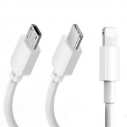 TAFIQ/塔菲克  type-c/苹果lighting/micro USB 数据线   1M