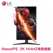 LG 乐金 LG 27GL850 27英寸 Nano IPS显示器（2K、144Hz、1ms灰阶、HDR10、FreeSync）