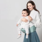 前抱式！babycare 婴儿轻便腰凳