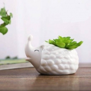 YUANLAOSHE 源老舍 白瓷小花器 可爱小号刺猬体验款