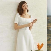 FANSILANEN 范思蓝恩 Z201001 女款泡泡袖仙女裙