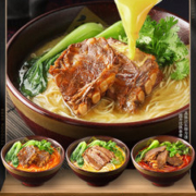 每碗都有大块肉肉 门店同款 和府捞面 鲜煮捞面 多口味4份装