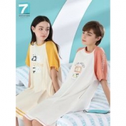 七色纺 可爱甜美风纯棉家居服睡裙