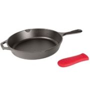 Lodge 洛极  L8SK3 铸铁煎锅 26cm 平底款+硅胶握把 到手约183.66元