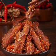 0点结束、独立小包装、优质牛肉！ 80g×6袋 蜀道香 嗨辣麻辣牛肉干