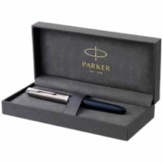 Parker 派克 51 钢笔 午夜蓝笔杆镀铬饰边 细笔尖