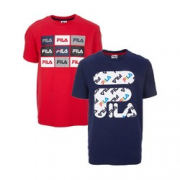 FILA 斐乐 COS1386434 男女款运动T恤 两件装 青少年 149元（含税包邮）