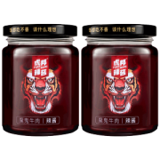 虎邦辣酱 魔鬼辣椒牛肉酱 210g*2罐 牛肉加倍