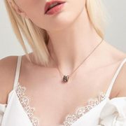 SWAROVSKI 施华洛世奇 HINT 镀玫瑰金色几何圆环项链
