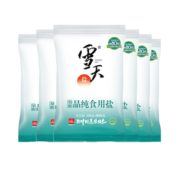 盐粒细匀！xuetian 雪天 加碘精制岩盐 400g*7包