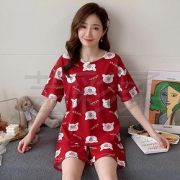 欣欣/短袖短裤套装宽松甜美女士两件套家居