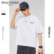 PEACEBIRD MEN 太平鸟 BWDAA2120 男士五分袖T恤