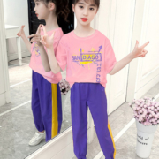 红孩儿  女童运动套装 DTJQ033FS 短袖长裤两件套  120-170CM