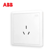 ABB AO203 远致白 86型插座面板