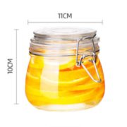 破损包赔！哲洋 密封玻璃罐 500ml