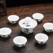 杰艺  功夫盖碗茶杯  1碗+6杯