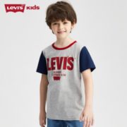 Levi's 李维斯 中大童撞色LOGO短袖T恤