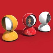 Artemide Eclisse 现代创意旋转台灯 橘色 到手￥825.53