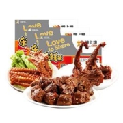 煌上煌 香辣鸭脖+鸭翅+鸭锁骨 共550g