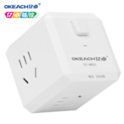 OKEACH 亿卓 YZ-M801 电源转换插座 1转4带开关