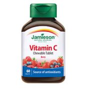 百亿补贴！jamieson 健美生 维生素C咀嚼片 60片/瓶