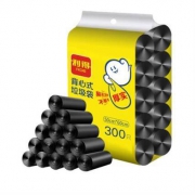 前1200件、14点：利得 背心式大号手提垃圾袋  300只 50cm*60cm黑色