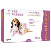 京东PLUS会员： REVOLUTION 大宠爱 犬猫通用 体外驱虫滴剂 3支装