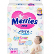 19日0点！88VIP！ Merries 妙而舒 婴儿纸尿裤 M64片