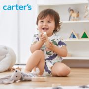 透气亲肤！Carter's 孩特 婴儿短袖连体衣