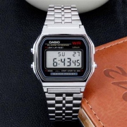 CASIO 卡西欧 A159WAN1D-k 男士时尚复古方形运动表