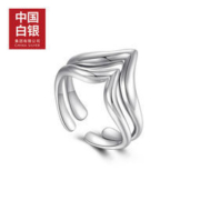 大额神券：中国白银 生肖纪念款 牛年银戒指